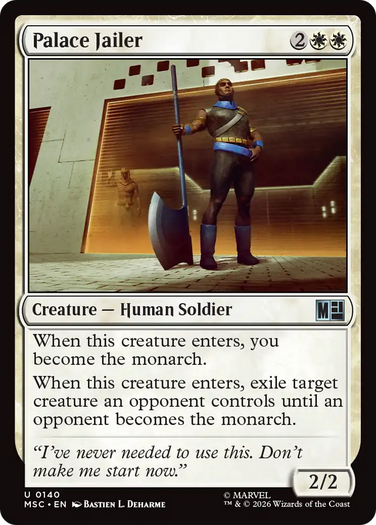 Palace Jailer (Surge Foil) [Marvel Super Heroes Commander] MTG Single Magic: The Gathering | Red Claw Gaming