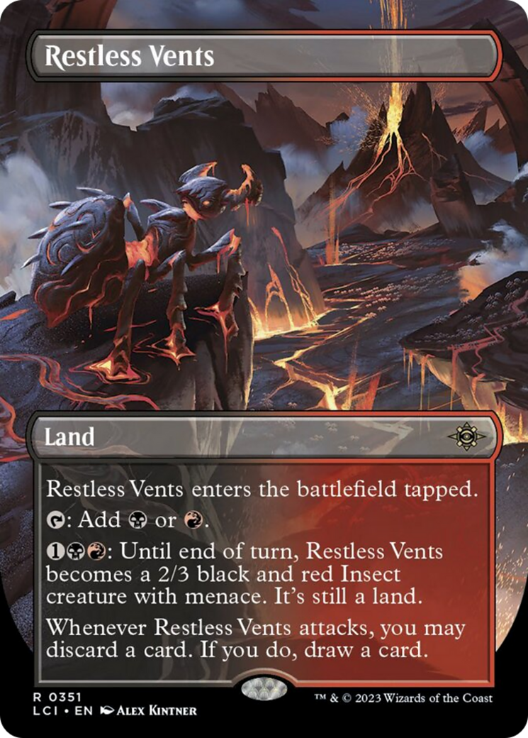 Restless Vents (Borderless) [The Lost Caverns of Ixalan] MTG Single Magic: The Gathering    | Red Claw Gaming