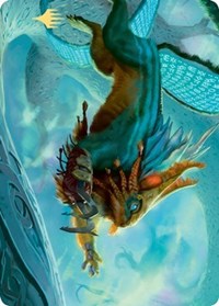 Toski, Bearer of Secrets Art Card (Gold-Stamped Signature) [Kaldheim Art Series] MTG Single Magic: The Gathering | Red Claw Gaming