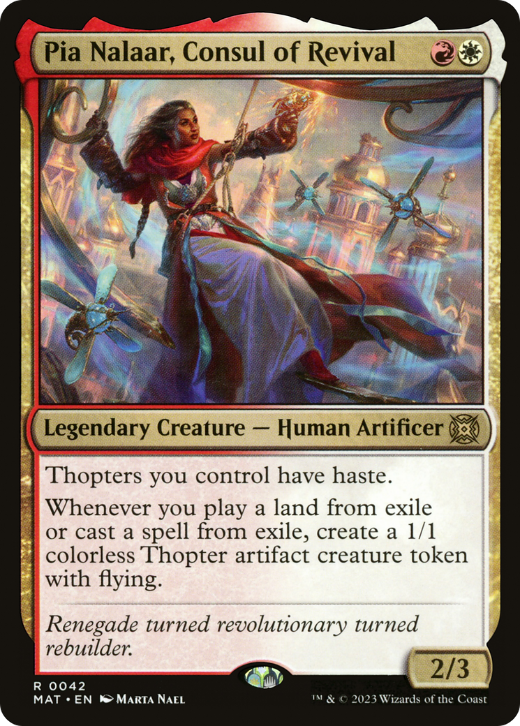Pia Nalaar, Consul of Revival [March of the Machine: The Aftermath] MTG Single Magic: The Gathering | Red Claw Gaming