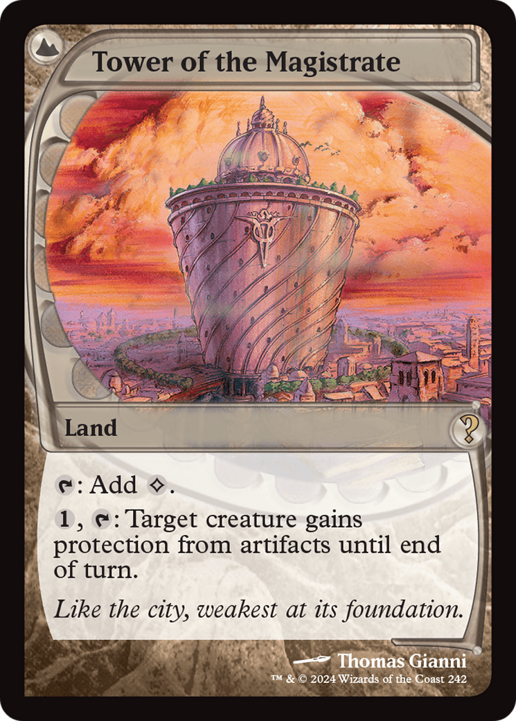 Tower of the Magistrate (Future Sight) [Mystery Booster 2] MTG Single Magic: The Gathering | Red Claw Gaming