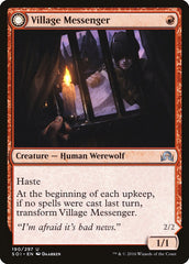 Village Messenger // Moonrise Intruder [Shadows over Innistrad] MTG Single Magic: The Gathering | Red Claw Gaming