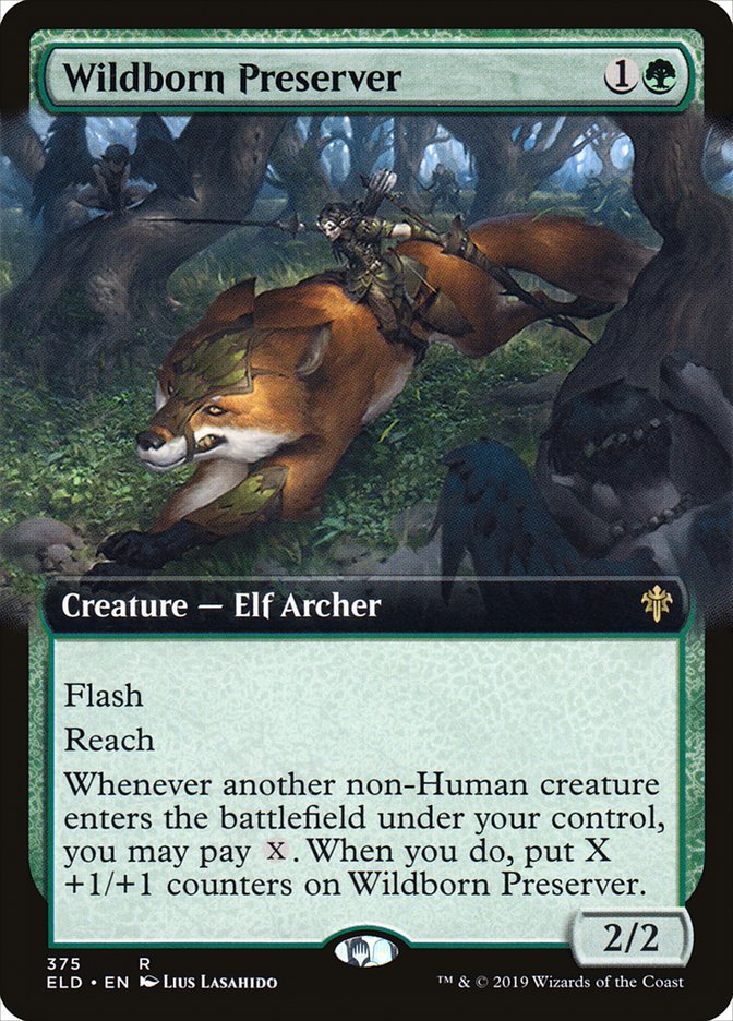 Wildborn Preserver (Extended Art) [Throne of Eldraine] MTG Single Magic: The Gathering | Red Claw Gaming