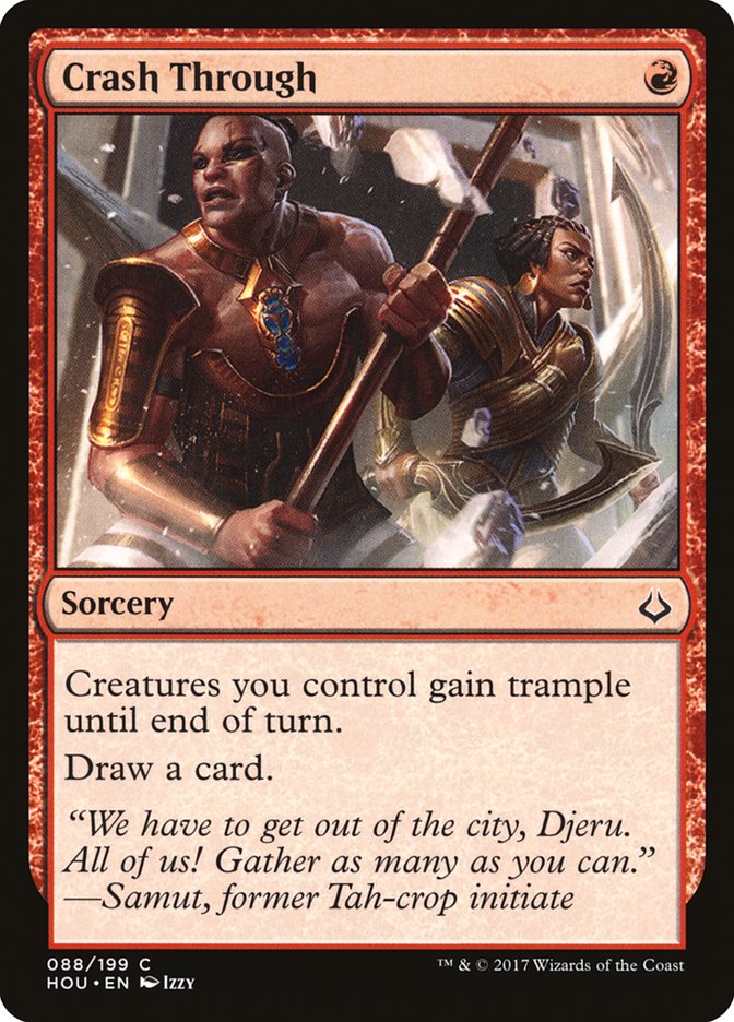 Crash Through [Hour of Devastation] MTG Single Magic: The Gathering | Red Claw Gaming