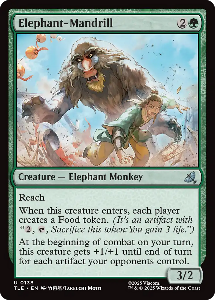Elephant-Mandrill [Avatar: The Last Airbender: Eternal-Legal] MTG Single Magic: The Gathering | Red Claw Gaming
