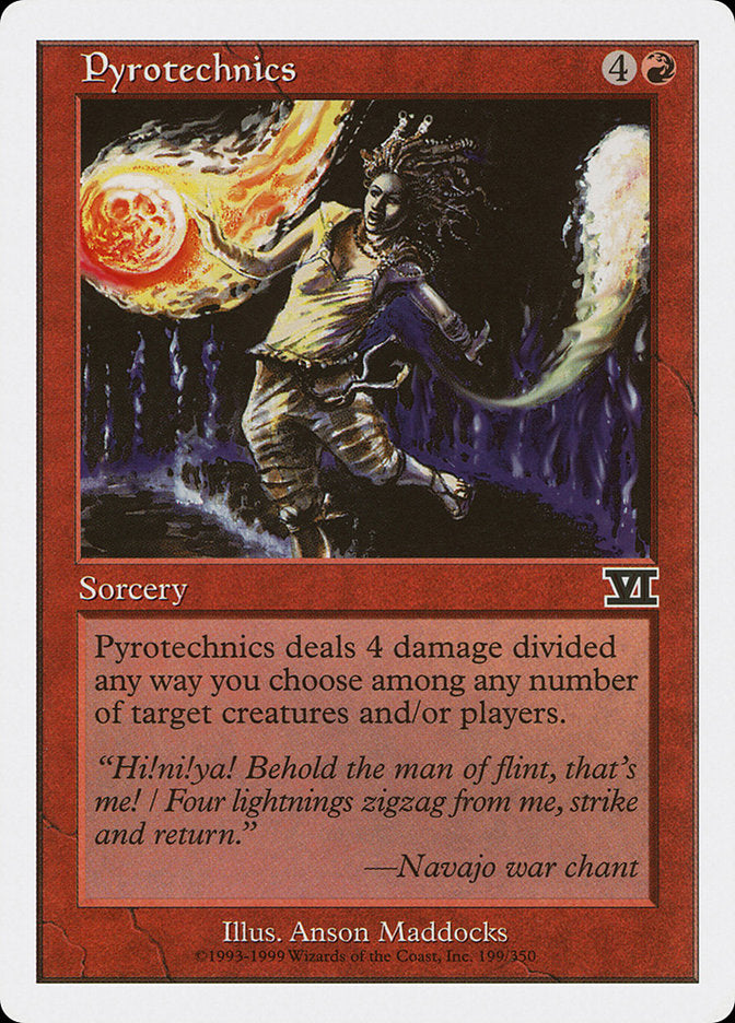 Pyrotechnics [Classic Sixth Edition] MTG Single Magic: The Gathering | Red Claw Gaming