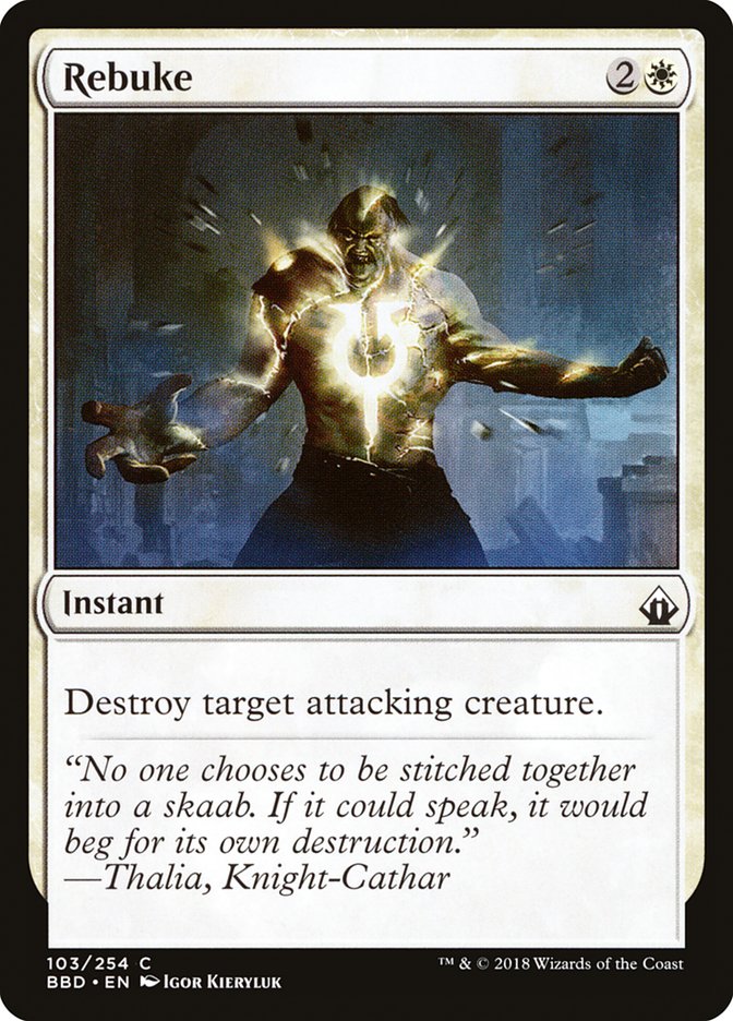 Rebuke [Battlebond] MTG Single Magic: The Gathering | Red Claw Gaming
