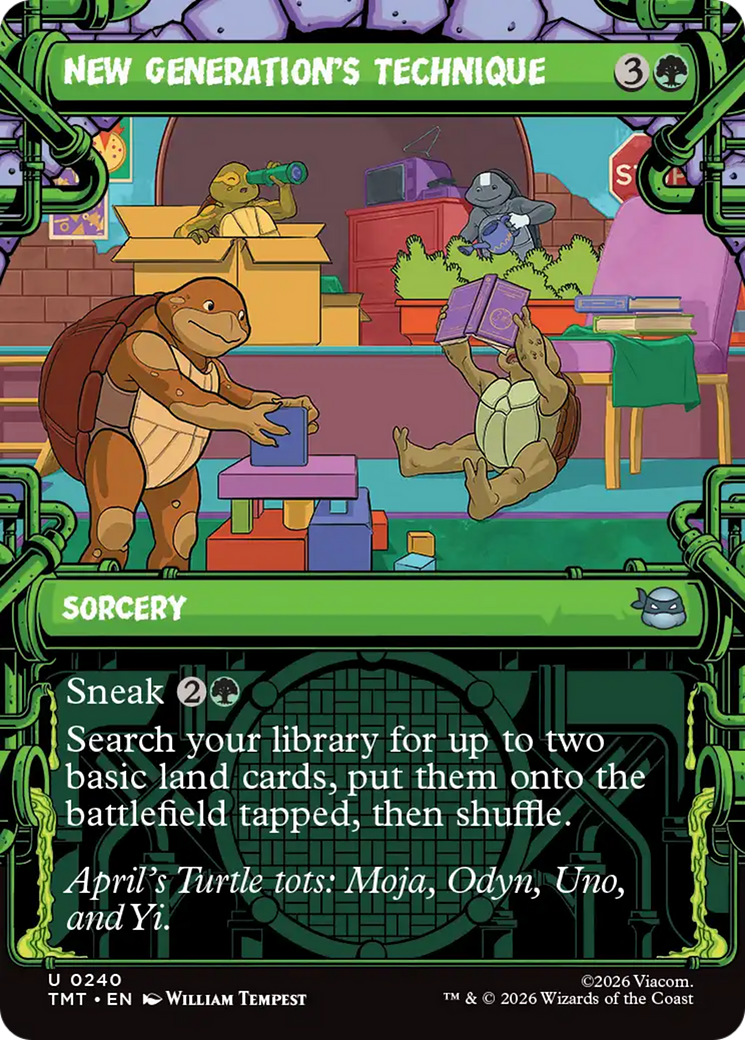 New Generation's Technique (Showcase) [Teenage Mutant Ninja Turtles] MTG Single Magic: The Gathering | Red Claw Gaming