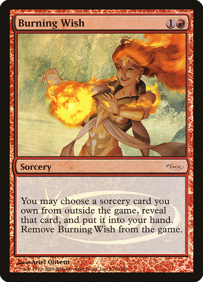 Burning Wish [Judge Gift Cards 2009] MTG Single Magic: The Gathering | Red Claw Gaming
