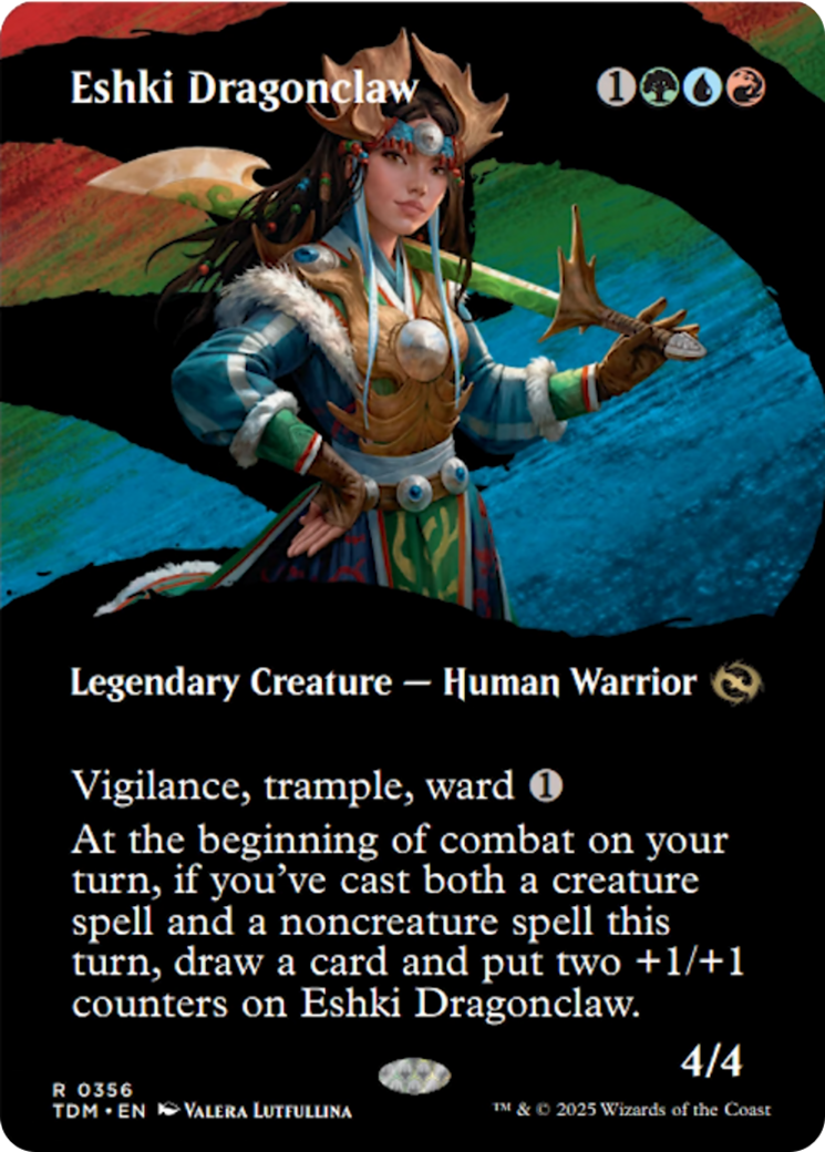 Eshki Dragonclaw (Borderless) [Tarkir: Dragonstorm] MTG Single Magic: The Gathering | Red Claw Gaming