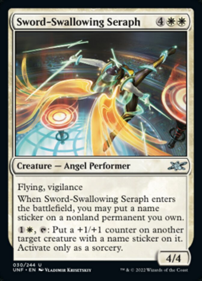 Sword-Swallowing Seraph [Unfinity] MTG Single Magic: The Gathering    | Red Claw Gaming