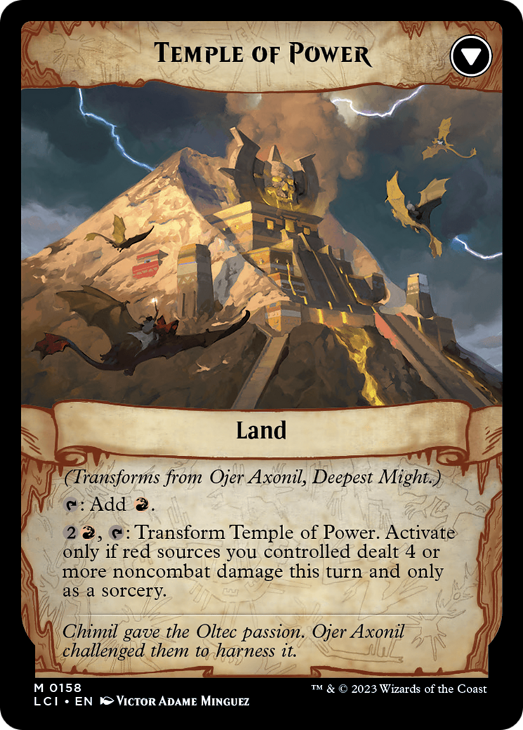 Ojer Axonil, Deepest Might // Temple of Power [The Lost Caverns of Ixalan] MTG Single Magic: The Gathering    | Red Claw Gaming