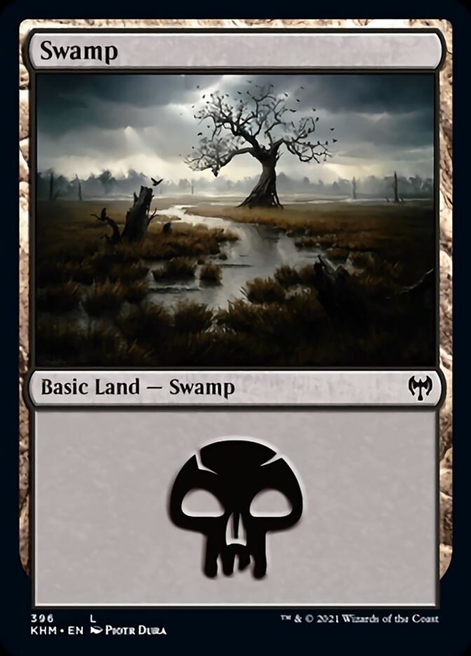 Swamp (396) [Kaldheim] MTG Single Magic: The Gathering | Red Claw Gaming