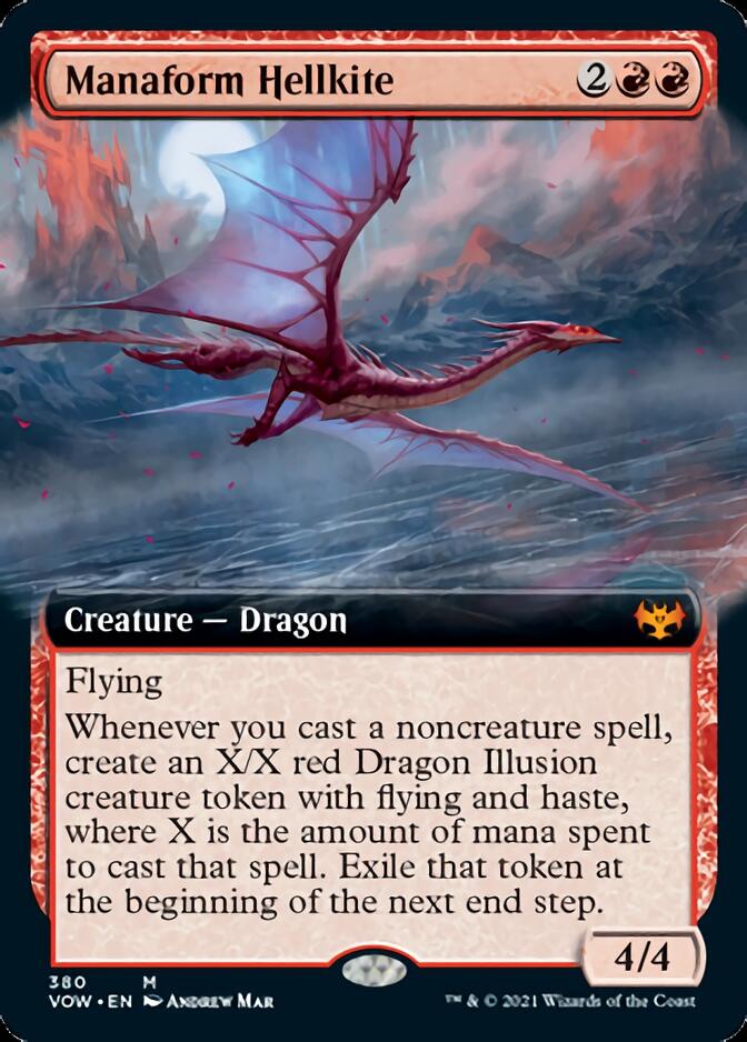 Manaform Hellkite (Extended Art) [Innistrad: Crimson Vow] MTG Single Magic: The Gathering | Red Claw Gaming