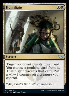 Humiliate [Strixhaven: School of Mages] MTG Single Magic: The Gathering | Red Claw Gaming