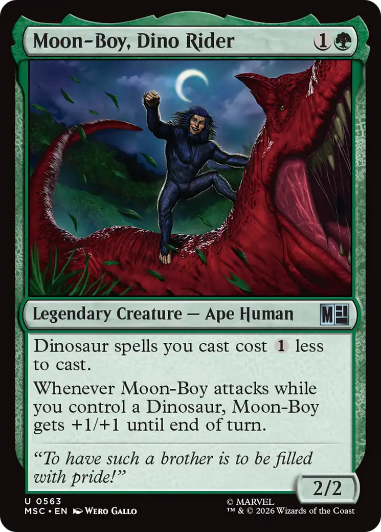 Moon-Boy, Dino Rider [Marvel Super Heroes Commander] MTG Single Magic: The Gathering | Red Claw Gaming