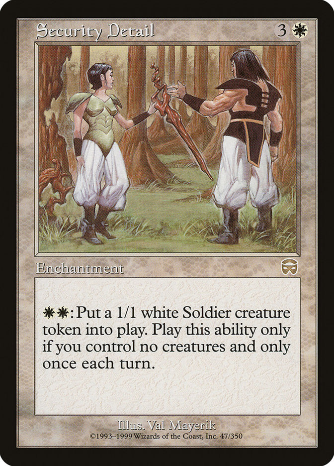Security Detail [Mercadian Masques] MTG Single Magic: The Gathering | Red Claw Gaming