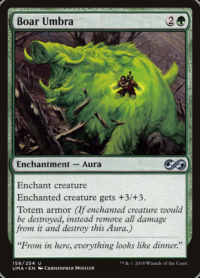 Boar Umbra [Ultimate Masters] MTG Single Magic: The Gathering | Red Claw Gaming