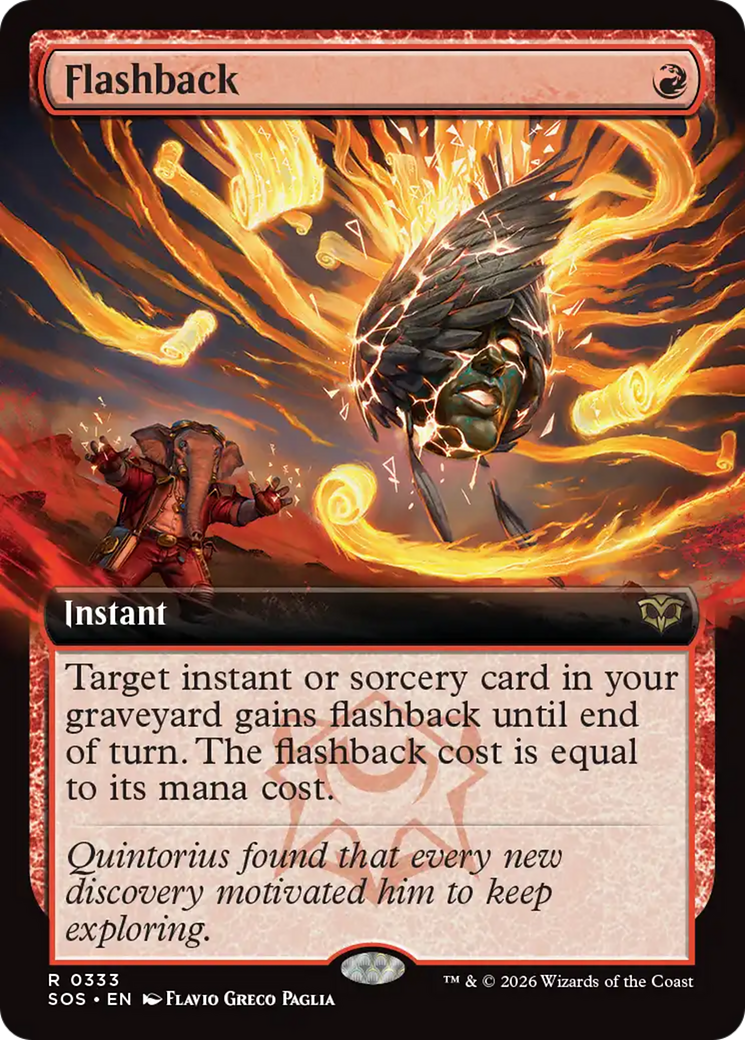 Flashback (Extended Art) [Secrets of Strixhaven] MTG Single Magic: The Gathering | Red Claw Gaming