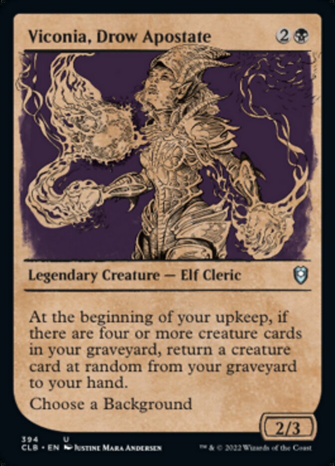 Viconia, Drow Apostate (Showcase) [Commander Legends: Battle for Baldur's Gate] MTG Single Magic: The Gathering | Red Claw Gaming
