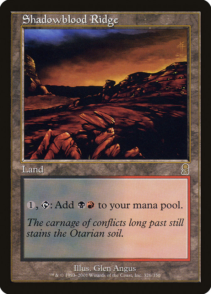 Shadowblood Ridge [Odyssey] MTG Single Magic: The Gathering | Red Claw Gaming
