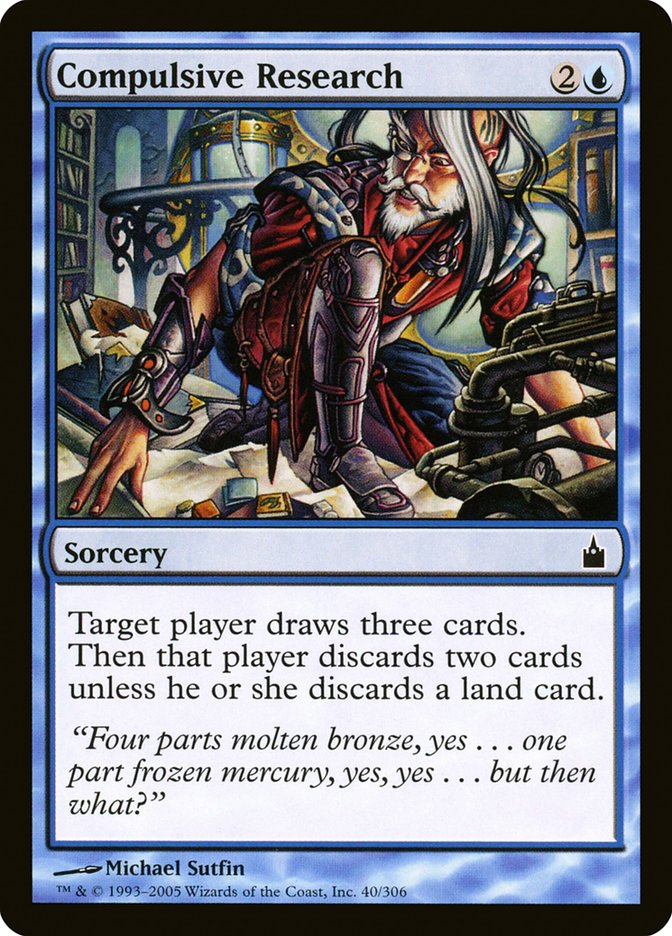 Compulsive Research [Ravnica: City of Guilds] MTG Single Magic: The Gathering | Red Claw Gaming