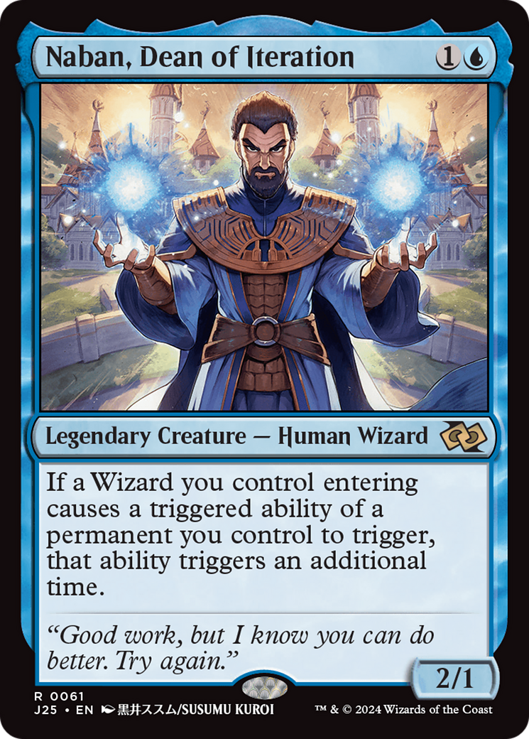 Naban, Dean of Iteration (Anime) [Foundations Jumpstart] MTG Single Magic: The Gathering | Red Claw Gaming