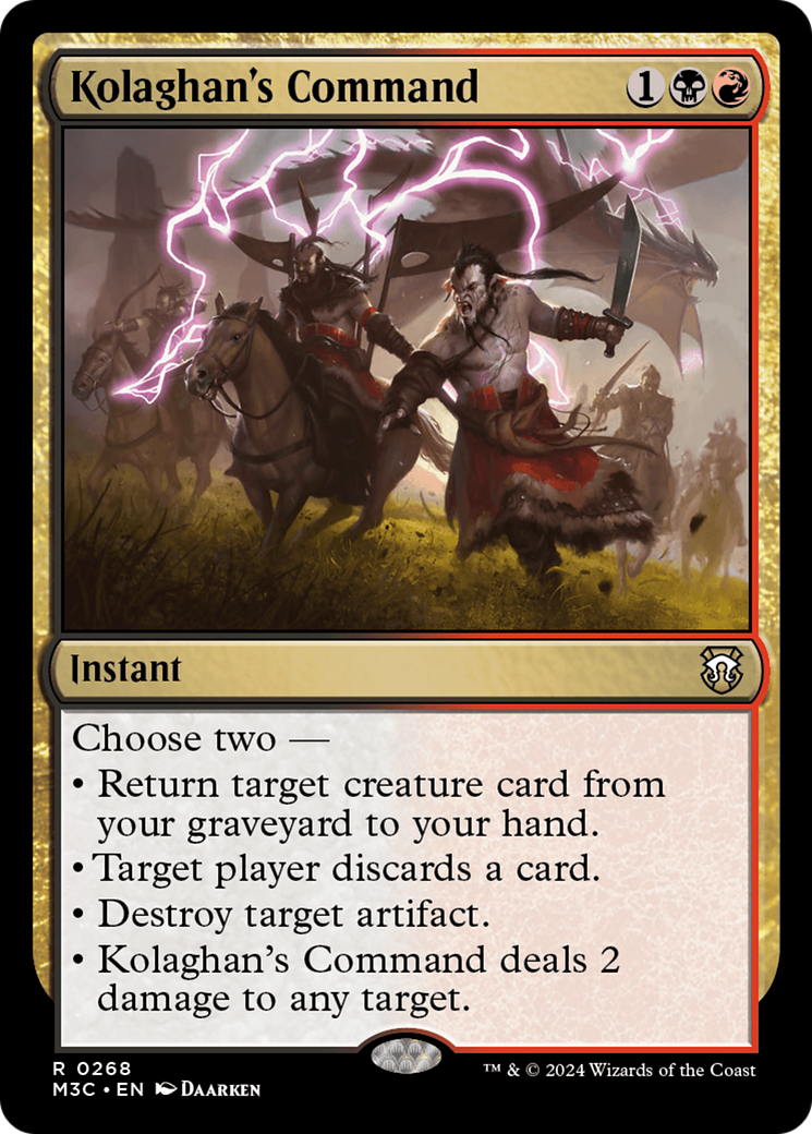 Kolaghan's Command [Modern Horizons 3 Commander] MTG Single Magic: The Gathering | Red Claw Gaming