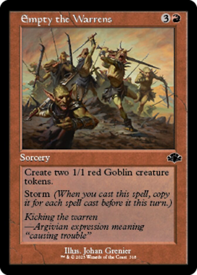 Empty the Warrens (Retro) [Dominaria Remastered] MTG Single Magic: The Gathering | Red Claw Gaming