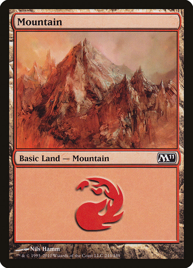 Mountain (244) [Magic 2011] MTG Single Magic: The Gathering | Red Claw Gaming