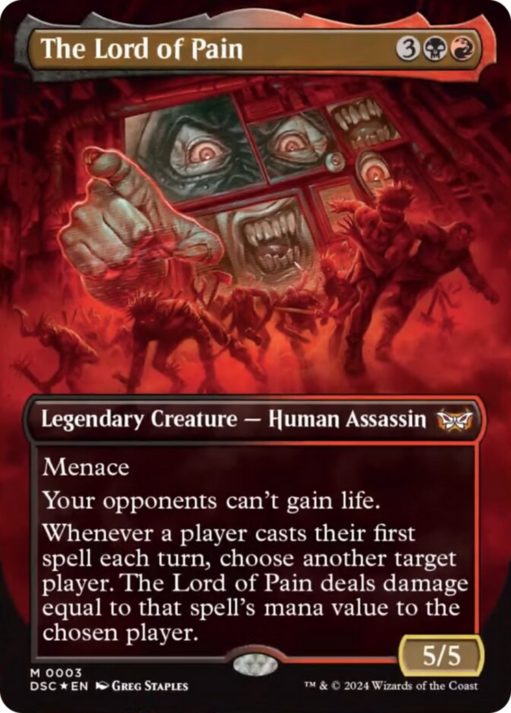 The Lord of Pain (Borderless) [Duskmourn: House of Horror Commander] MTG Single Magic: The Gathering | Red Claw Gaming