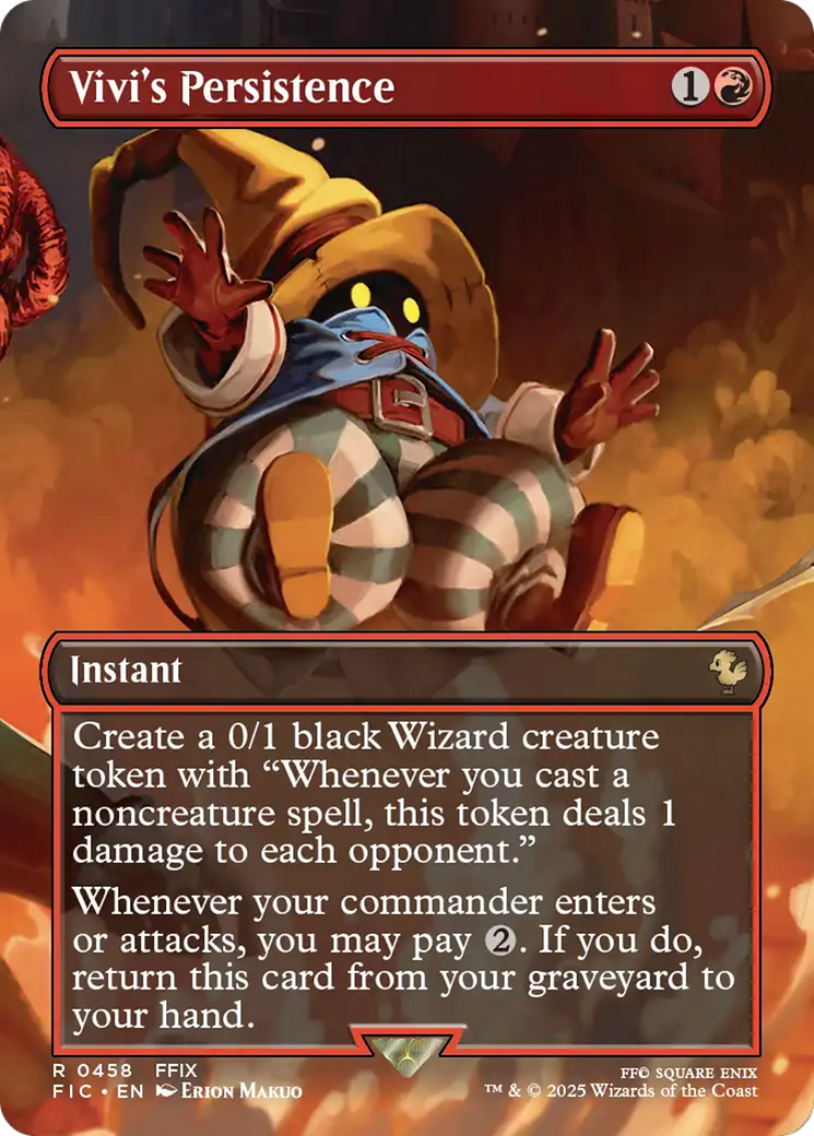 Vivi's Persistence (Borderless) [FINAL FANTASY Commander] MTG Single Magic: The Gathering | Red Claw Gaming