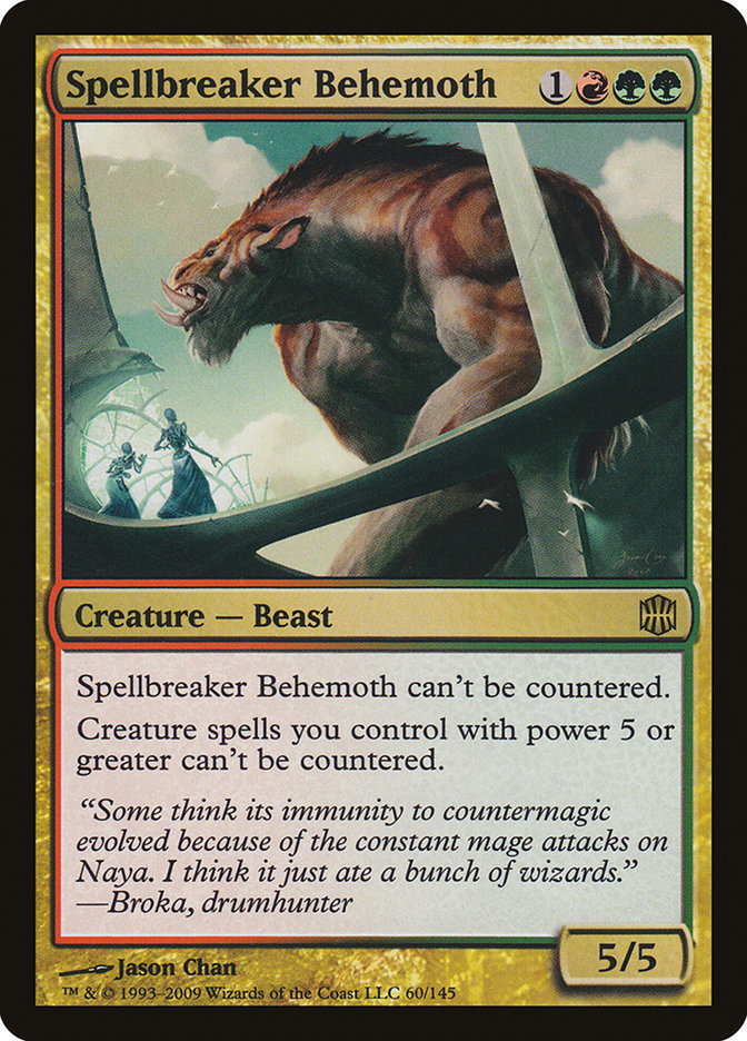 Spellbreaker Behemoth (Oversized) [Oversize Cards] MTG Single Magic: The Gathering | Red Claw Gaming