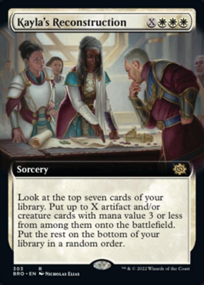 Kayla's Reconstruction (Extended Art) [The Brothers' War] MTG Single Magic: The Gathering | Red Claw Gaming