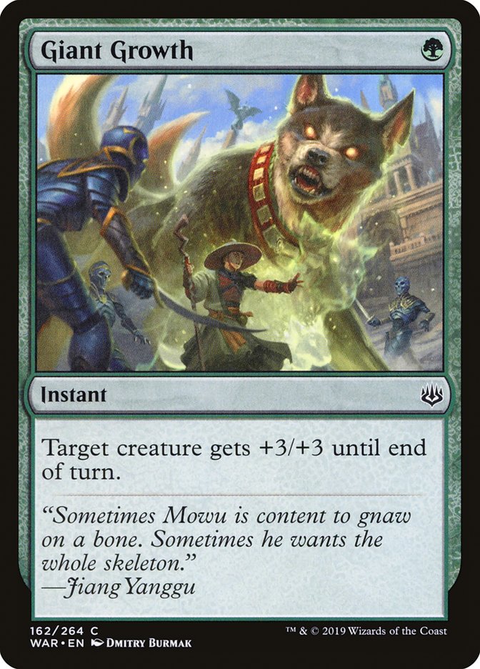 Giant Growth [War of the Spark] MTG Single Magic: The Gathering | Red Claw Gaming
