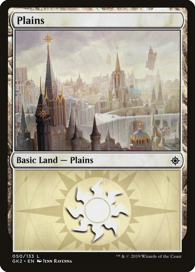 Plains (50) [Ravnica Allegiance Guild Kit] MTG Single Magic: The Gathering | Red Claw Gaming