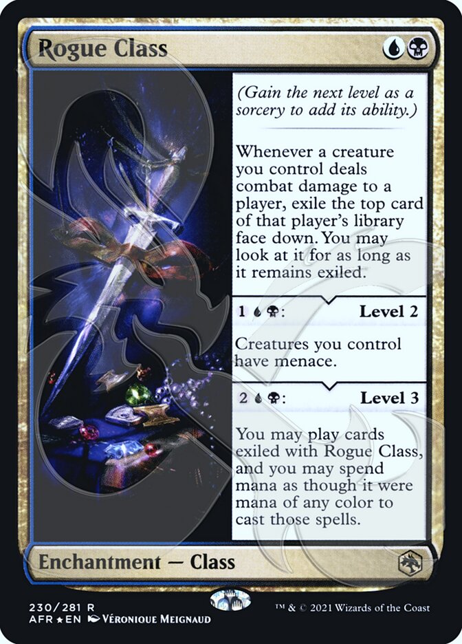 Rogue Class (Ampersand Promo) [Dungeons & Dragons: Adventures in the Forgotten Realms Promos] MTG Single Magic: The Gathering | Red Claw Gaming