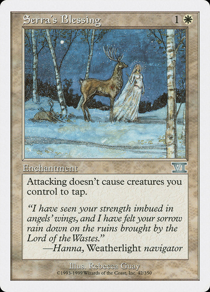 Serra's Blessing [Classic Sixth Edition] MTG Single Magic: The Gathering | Red Claw Gaming