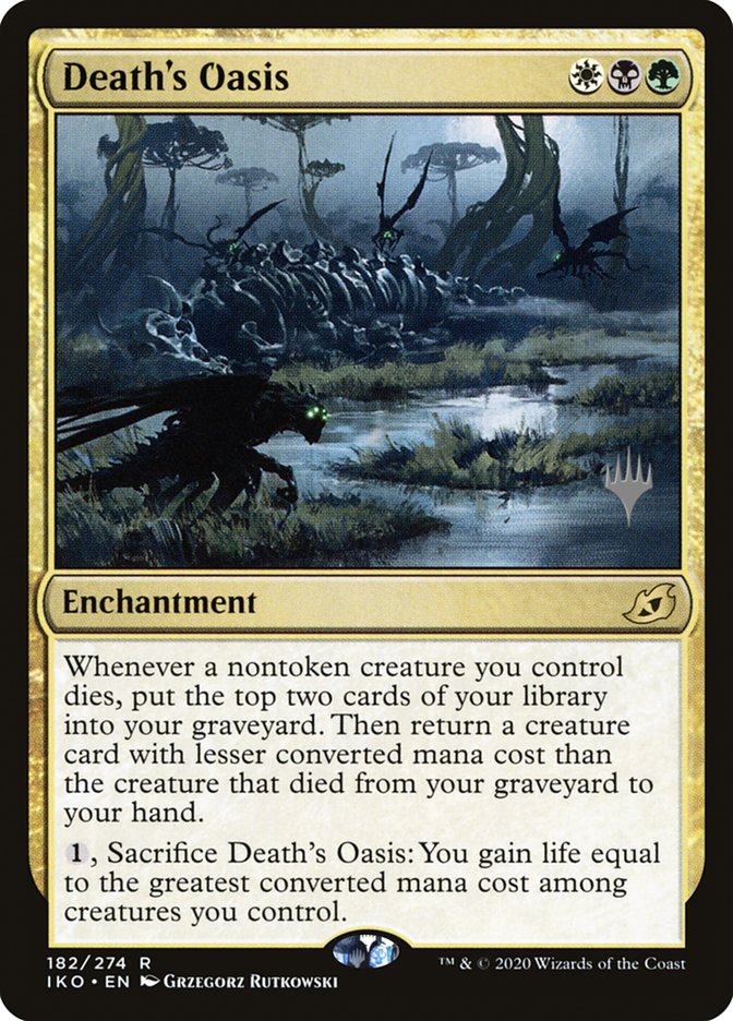 Death's Oasis (Promo Pack) [Ikoria: Lair of Behemoths Promos] MTG Single Magic: The Gathering | Red Claw Gaming