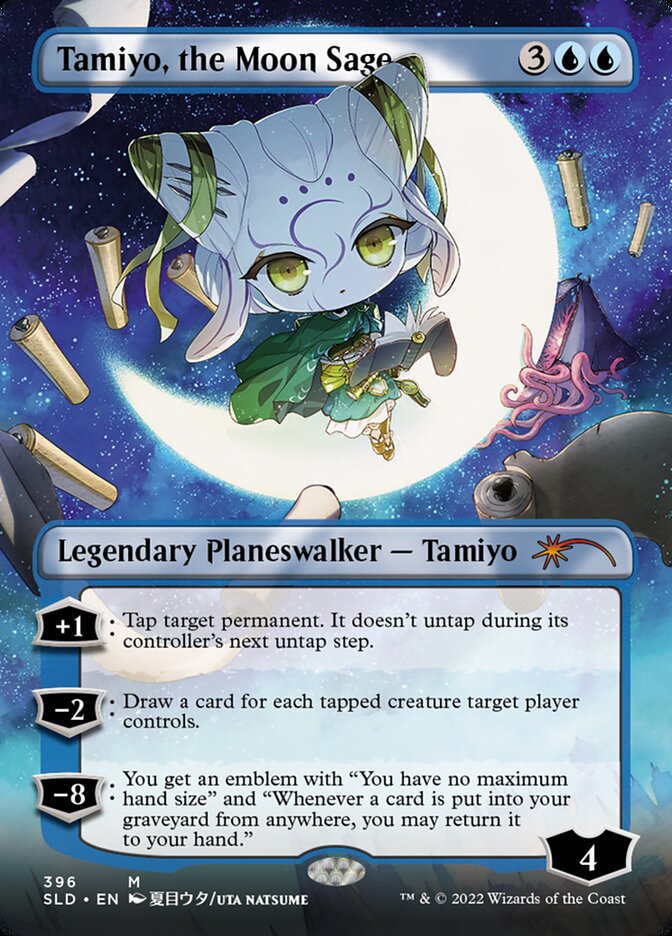 Tamiyo, the Moon Sage (Borderless) [Secret Lair Drop Series] MTG Single Magic: The Gathering | Red Claw Gaming