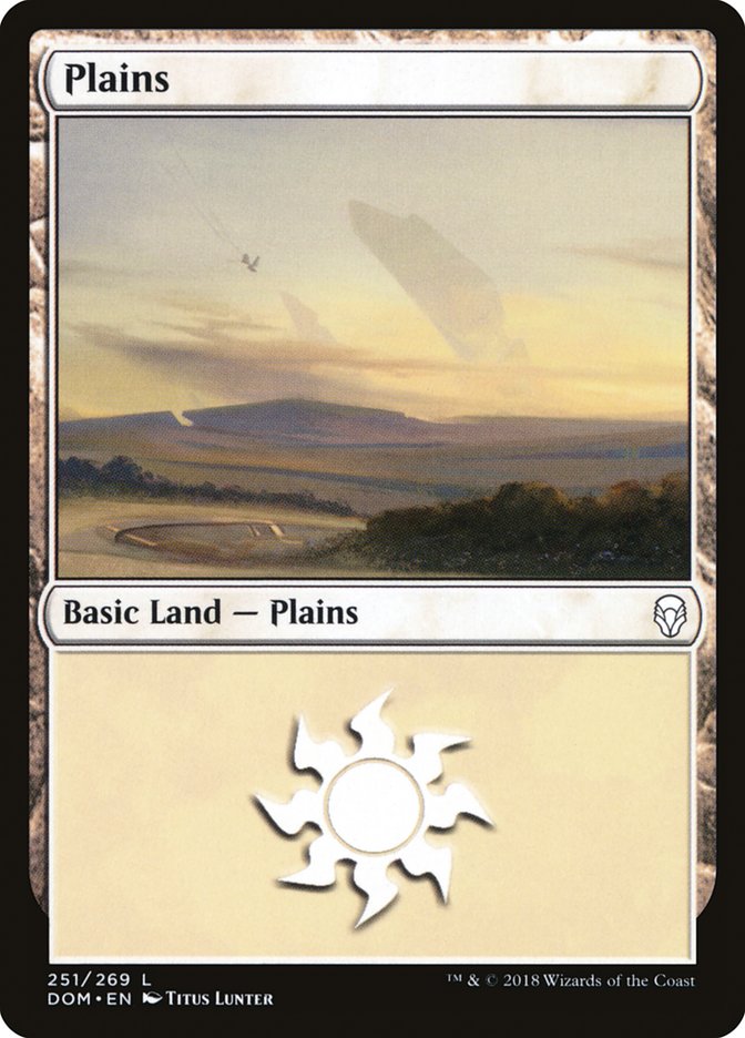 Plains (251) [Dominaria] MTG Single Magic: The Gathering | Red Claw Gaming