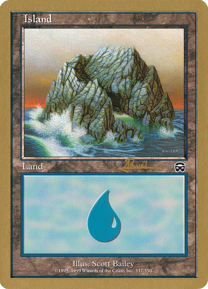 Island (ar337) (Antoine Ruel) [World Championship Decks 2001] MTG Single Magic: The Gathering | Red Claw Gaming