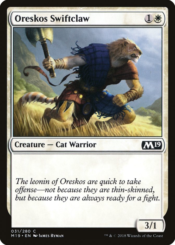 Oreskos Swiftclaw [Core Set 2019] MTG Single Magic: The Gathering | Red Claw Gaming