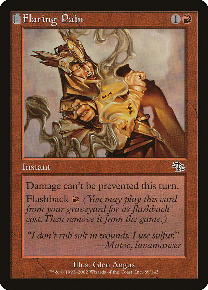 Flaring Pain [Judgment] MTG Single Magic: The Gathering | Red Claw Gaming