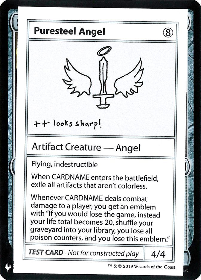 Puresteel Angel [Mystery Booster Playtest Cards] MTG Single Magic: The Gathering | Red Claw Gaming