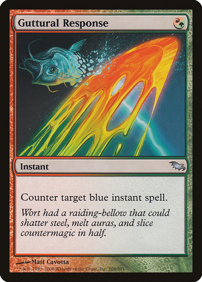 Guttural Response [Shadowmoor] MTG Single Magic: The Gathering | Red Claw Gaming