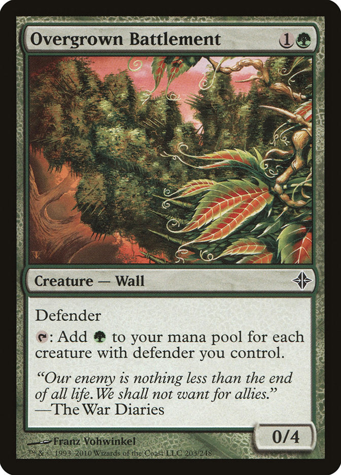 Overgrown Battlement [Rise of the Eldrazi] MTG Single Magic: The Gathering | Red Claw Gaming