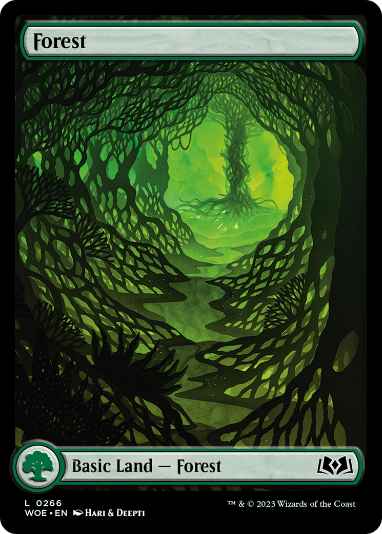 Forest (266) (Full-Art) [Wilds of Eldraine] MTG Single Magic: The Gathering    | Red Claw Gaming