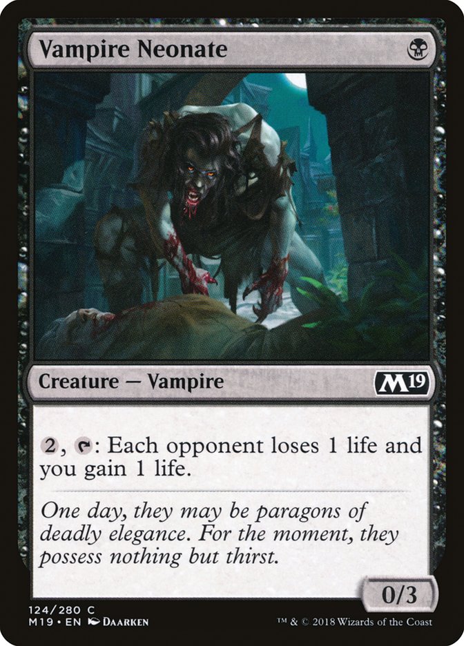 Vampire Neonate [Core Set 2019] MTG Single Magic: The Gathering | Red Claw Gaming