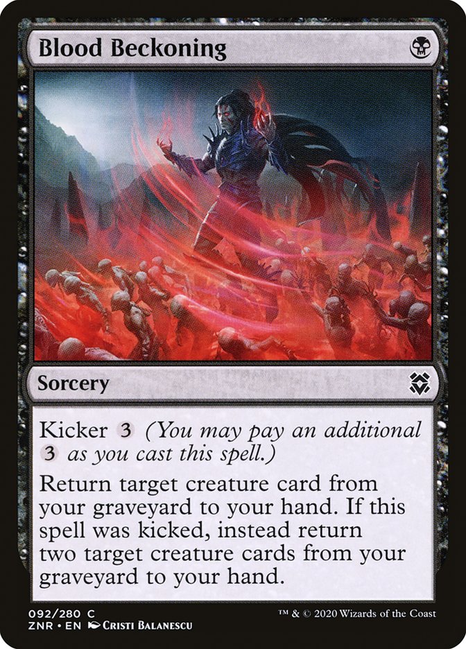Blood Beckoning [Zendikar Rising] MTG Single Magic: The Gathering | Red Claw Gaming